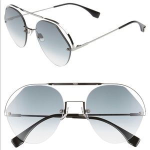 FENDI sunglasses 57 mm Rounded Aviator